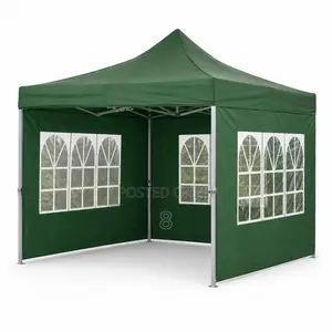 Garden Gazebo Tent With Sidewalls and Windows
