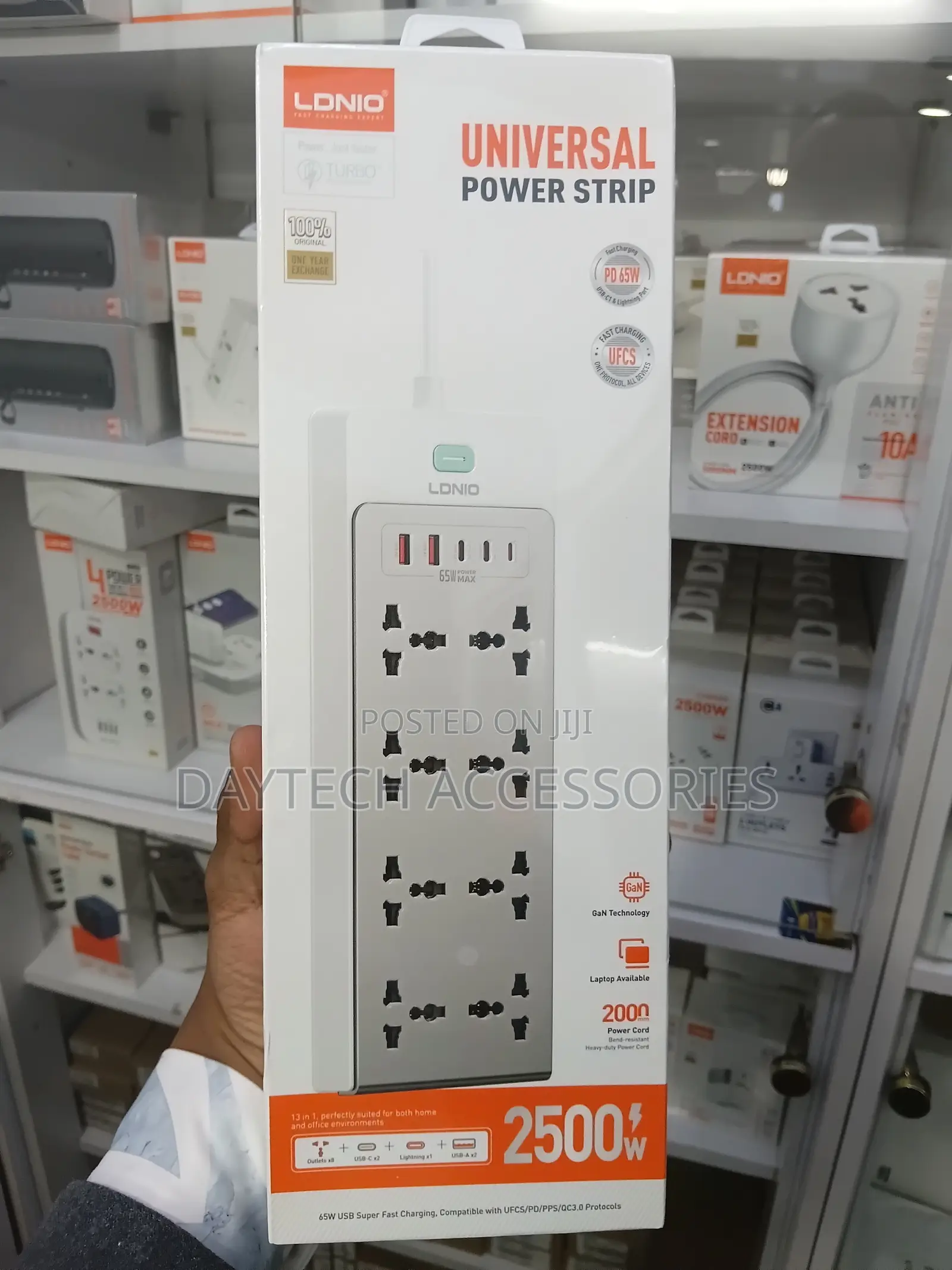 The LDNIO SC4 13-in-1 65W GaN Universal Power Strip.