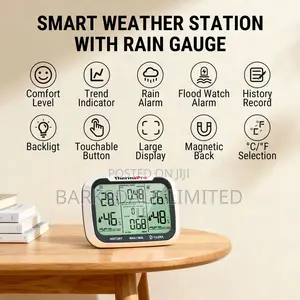 ThermoPro TP270 Rain Gauge Weather Station Rainfall Monitor Meter Temp