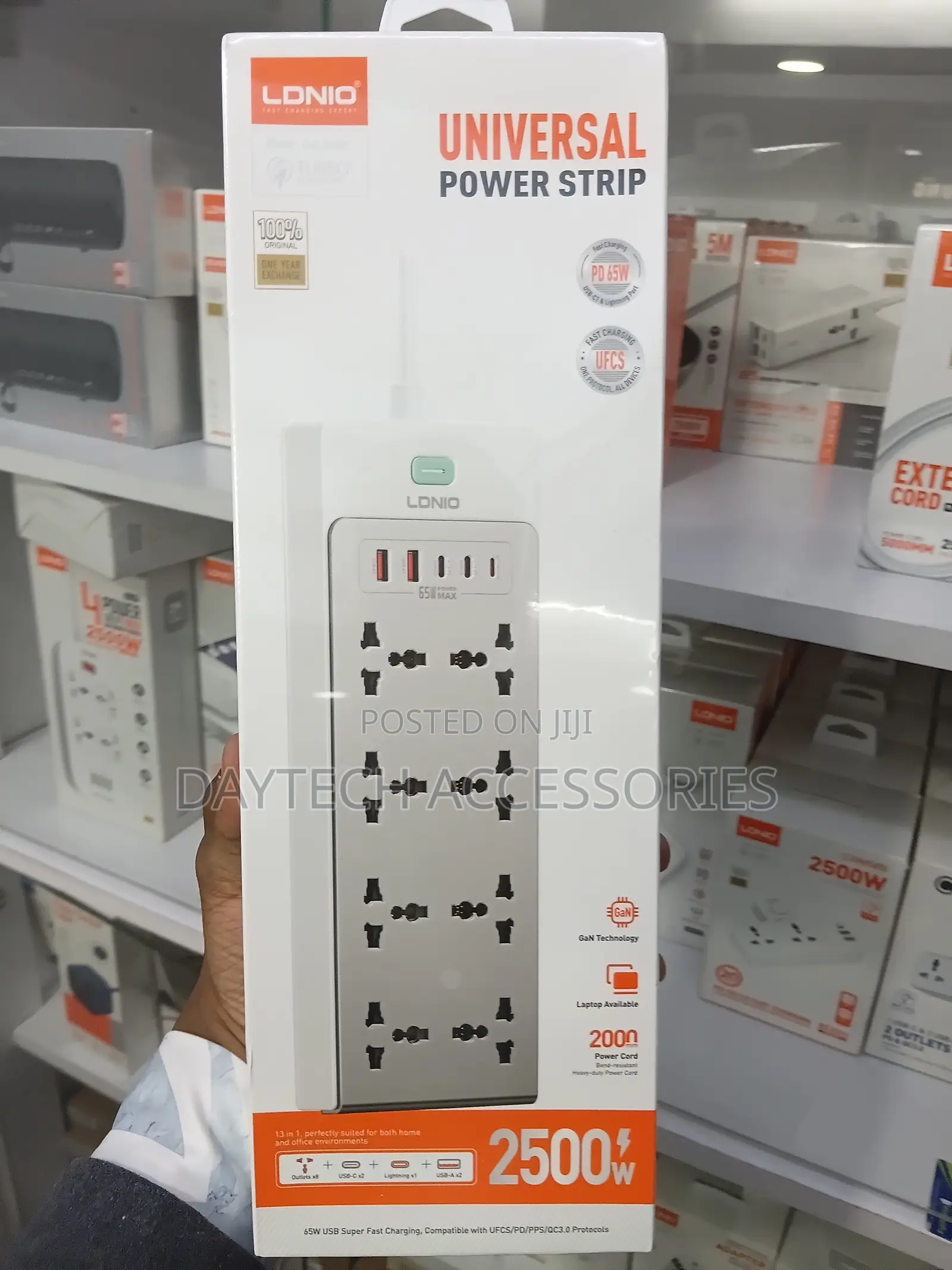 LDNIO SC4 65W PD GaN Desktop Power Strip 13 in 1 Multi Port 2500W