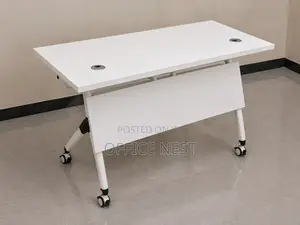 Modern Mobile Office Desk on Wheels