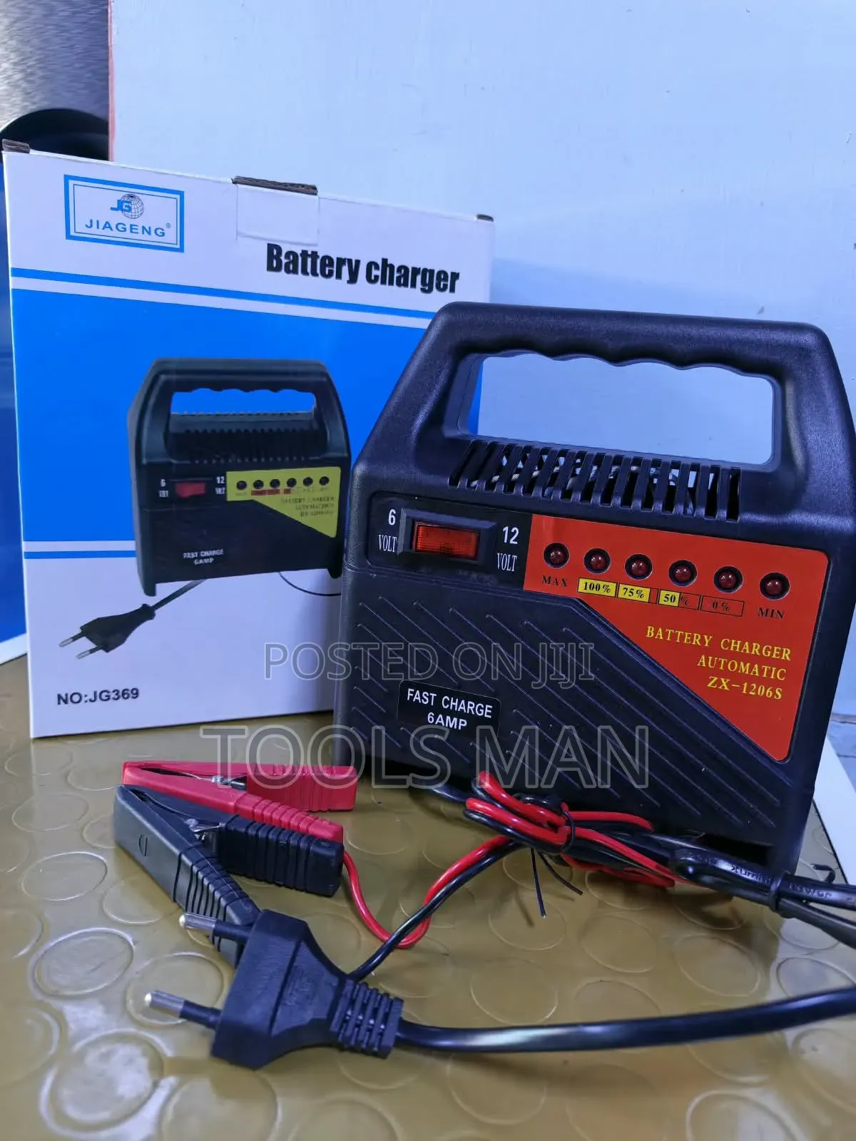 Car Battery Charger 12v/6v - Jiageng 6A Fast Automatic