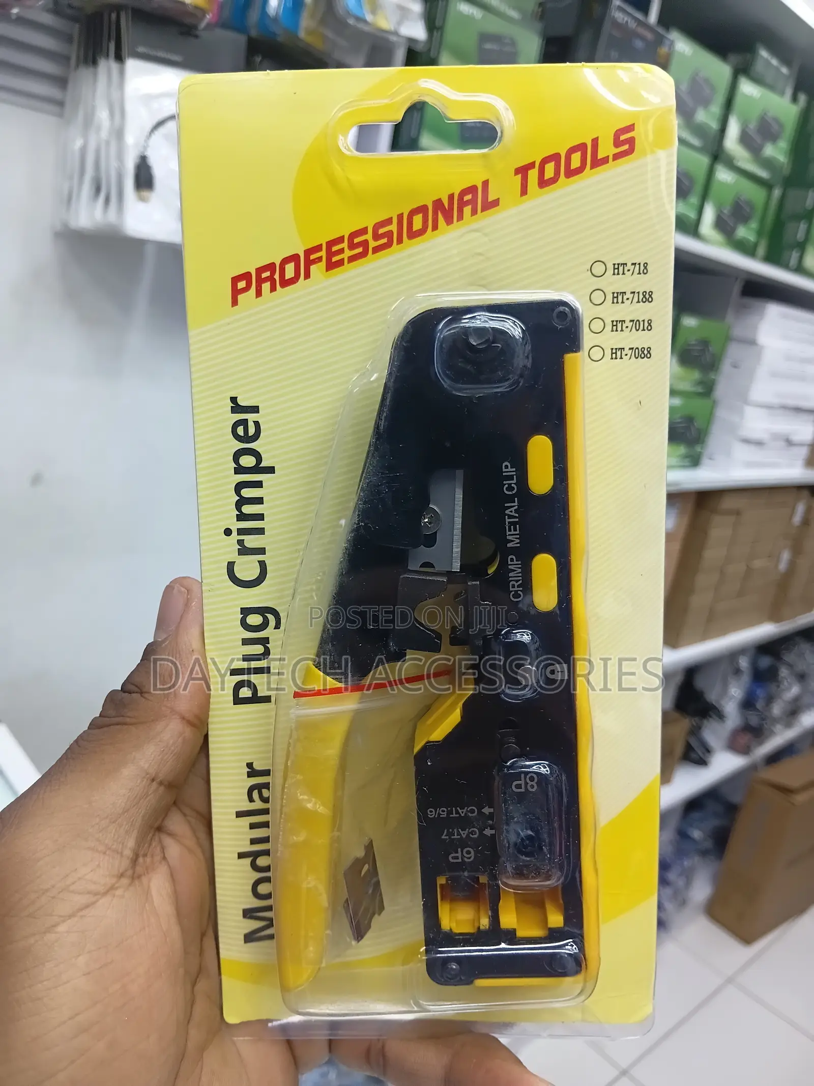 Network Crimping Tool for RJ45 Pass-Through Connectors.