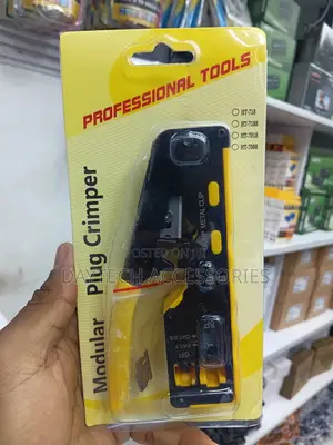 RJ45 Pass Through Crimper Tool for RJ45 Connectors.