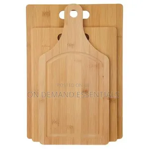 3 in 1 Wooden Bamboo Cutting Board Kitchen Cutting Board