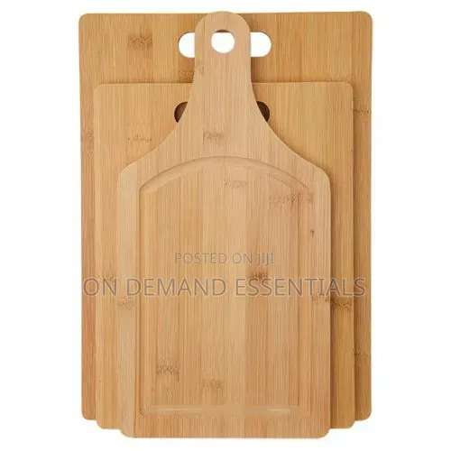 3 in 1 Wooden Bamboo Cutting Board Kitchen Cutting Board