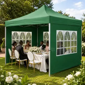 Portable Event Tent With Sidewalls and Windows