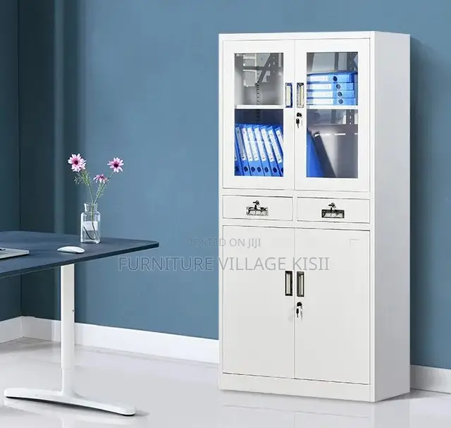 Office Cabinet; Half -Glass Modern Filling Cabinet