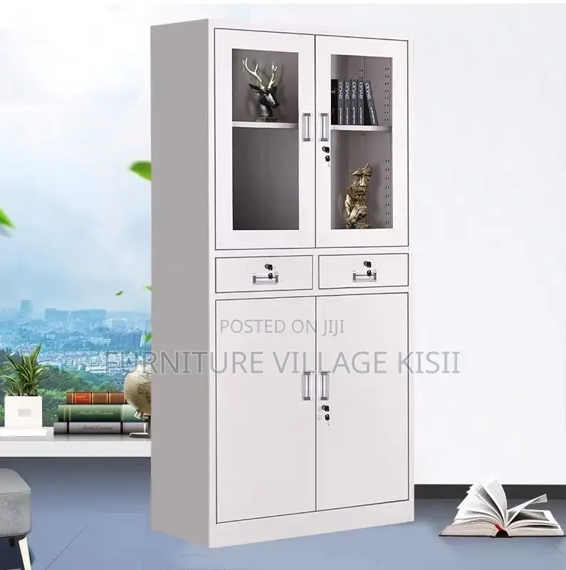 Office Cabinet; Half -Glass Modern Filling Cabinet