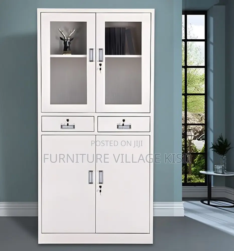 Office Cabinet; Half -Glass Modern Filling Cabinet