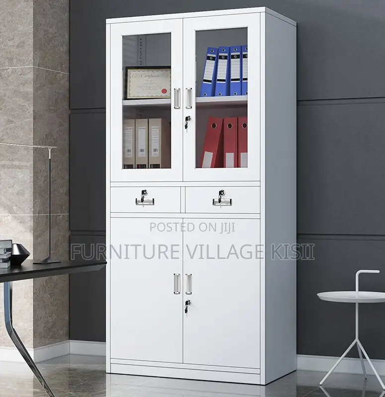 Office Cabinet; Half -Glass Modern Filling Cabinet