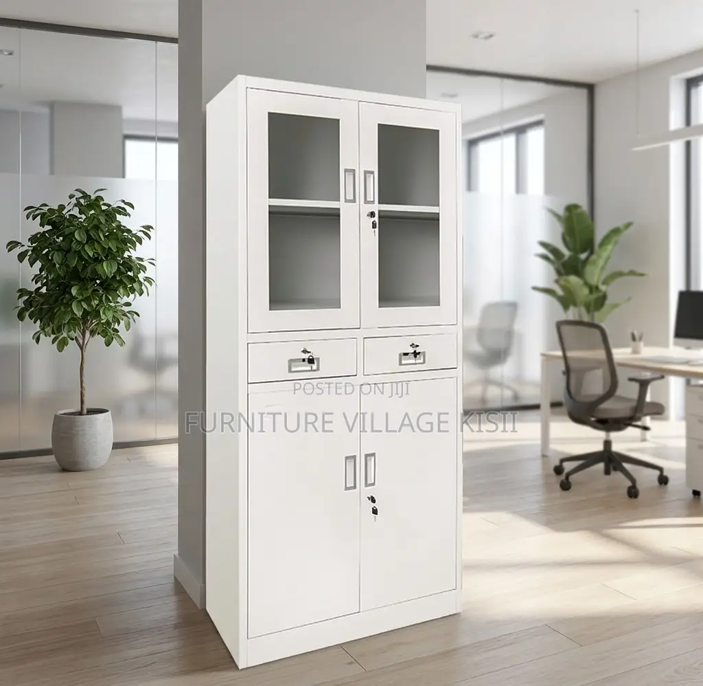 Office Cabinet; Half -Glass Modern Filling Cabinet