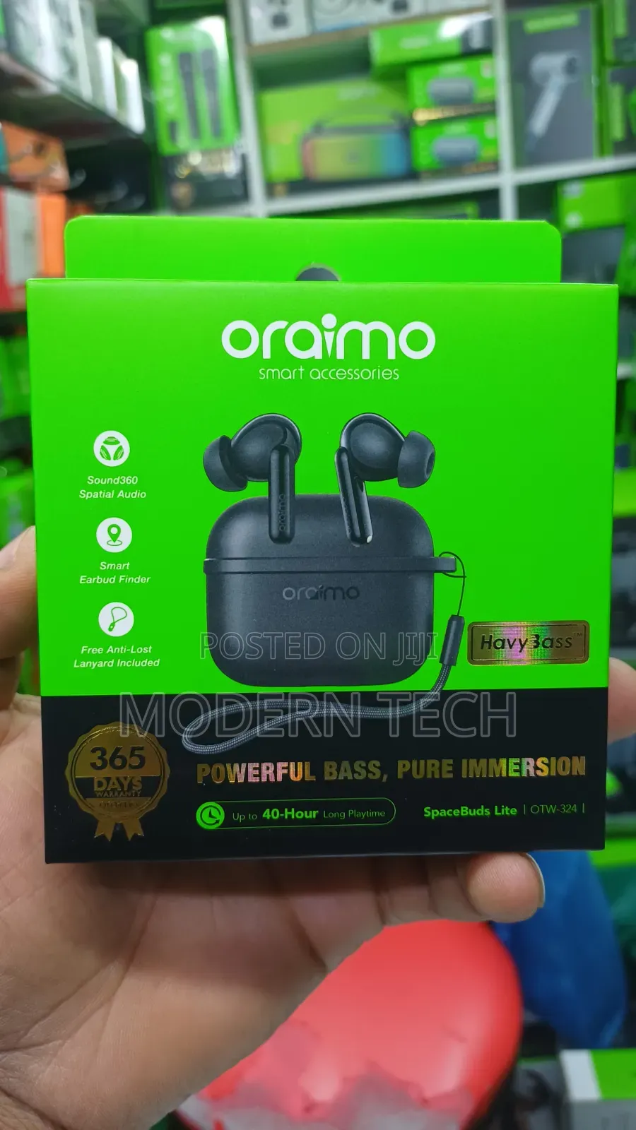 Oraimo SpaceBuds Lite OTW-324 With Anti Lost Lanyard