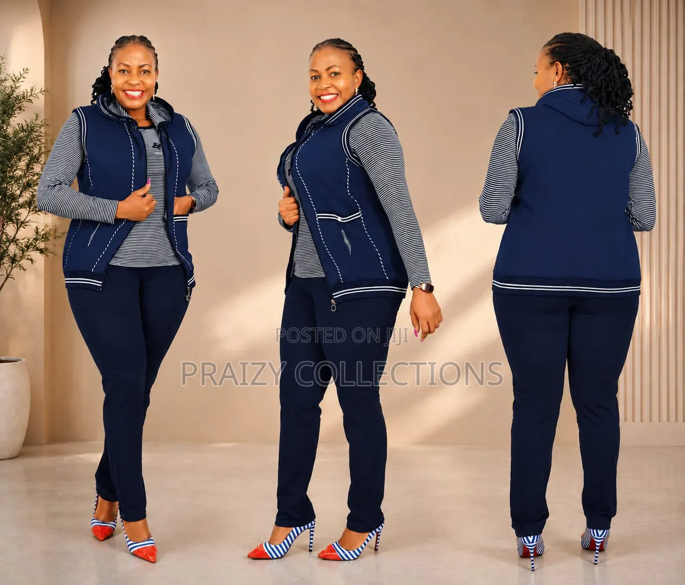 Stylish 3-Piece Casual Set Original Tracksuits Turkey Sample