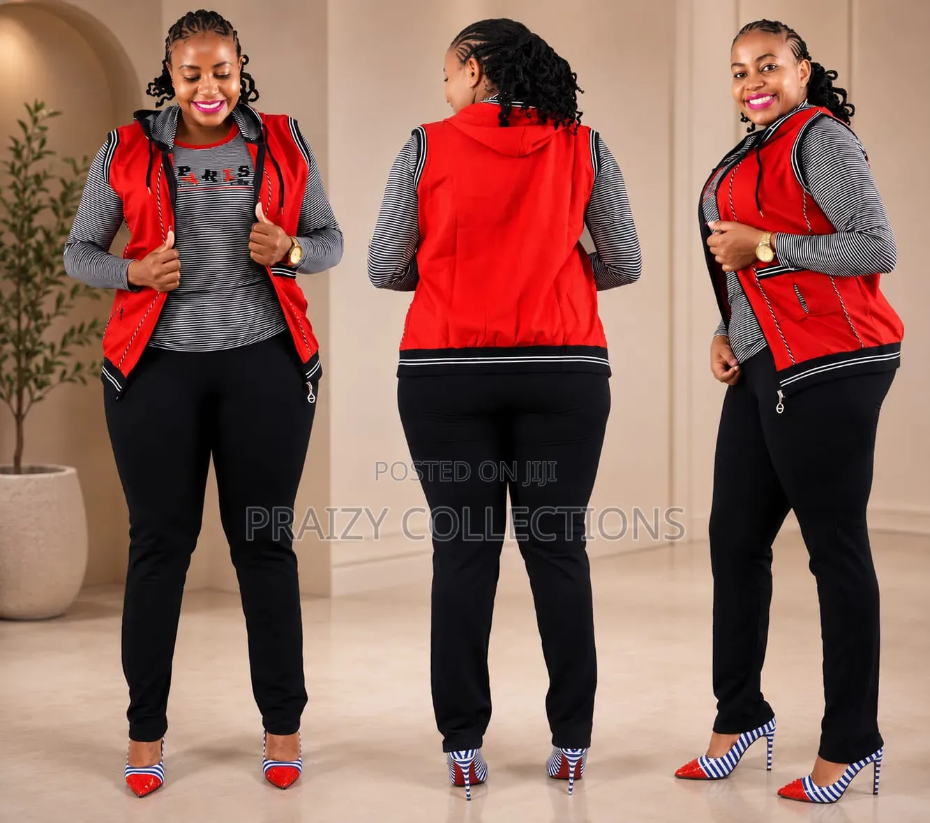 Stylish 3-Piece Casual Set Original Tracksuits Turkey Sample