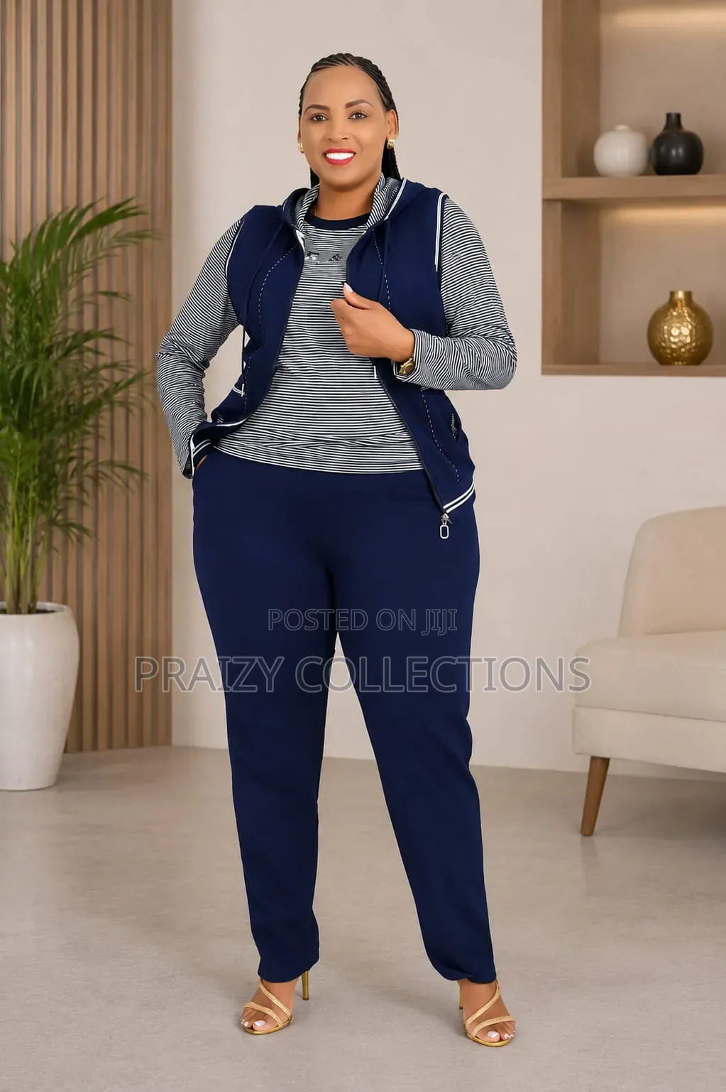 Stylish 3-Piece Casual Set Original Tracksuits Turkey Sample
