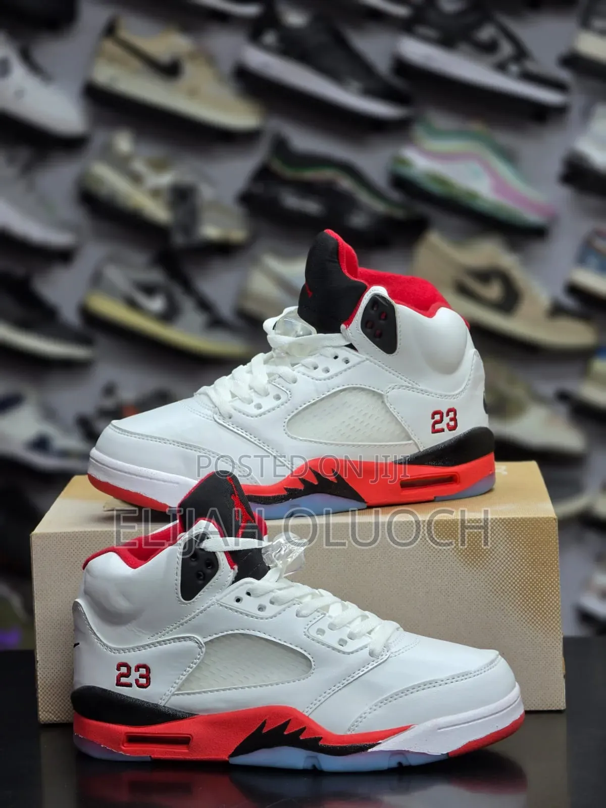 Nike Air Jordan 5 Retro "Fire Red" Sneakers