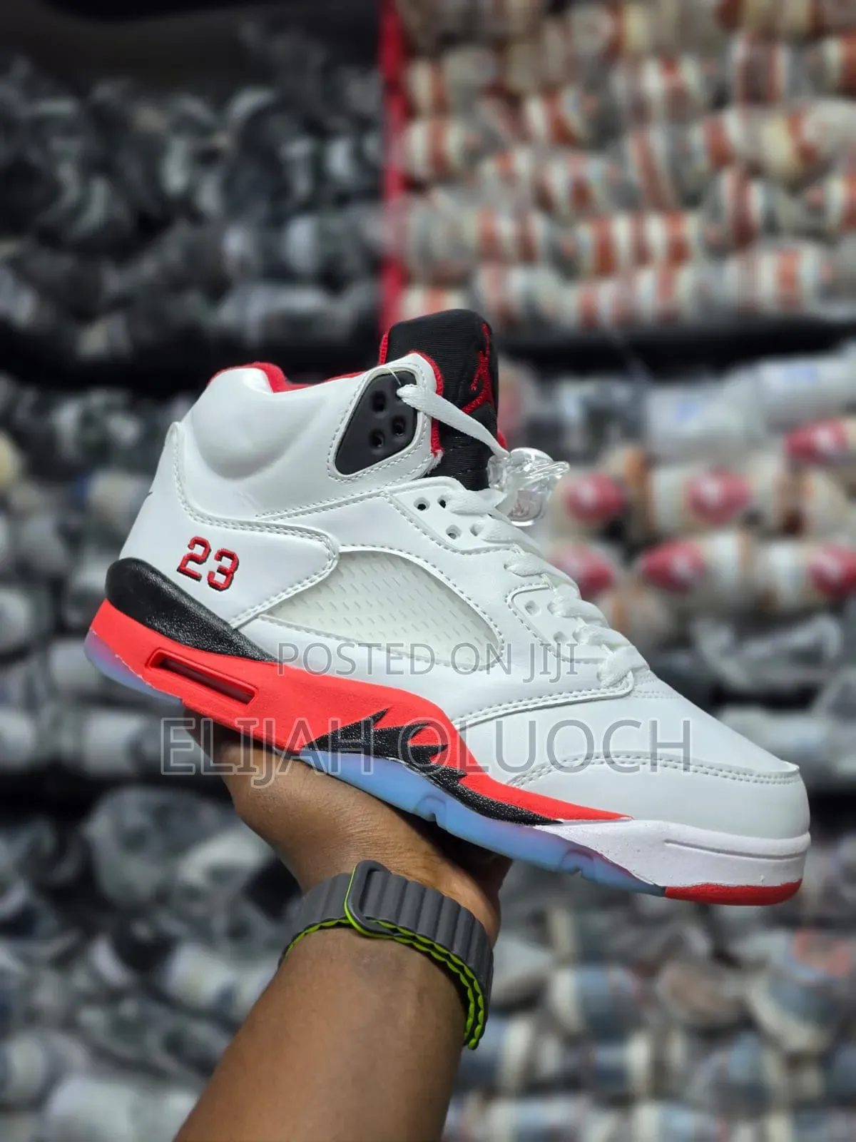 Nike Air Jordan 5 Retro "Fire Red" Sneakers