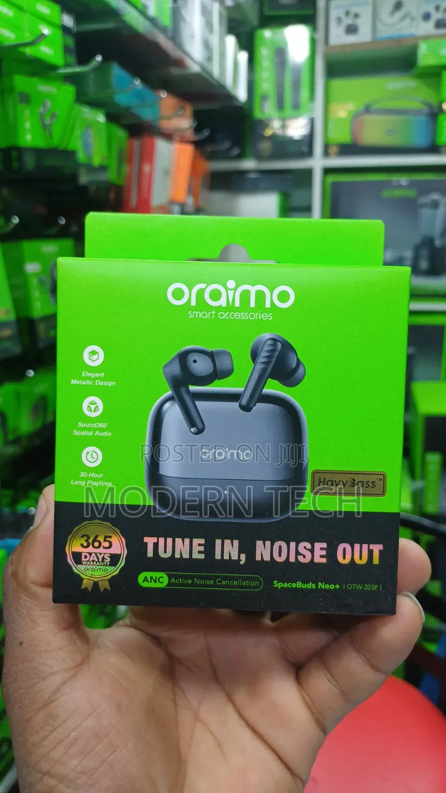 Oraimo SpaceBuds Neo Plus ANC Heavy Bass Earbuds