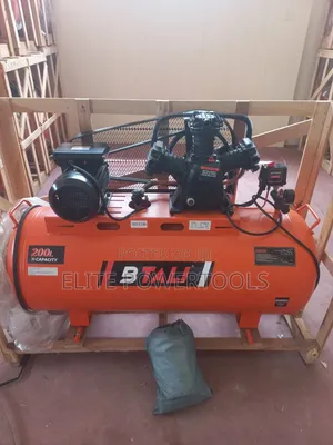 Belt Driven 3 Pistons 
Power: 4HP
/ 200l Air Compressor
