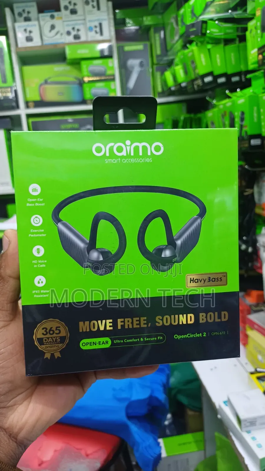 Oraimo OpenCirclet 2 Open Ear Ultra Comfort $Secure Fit