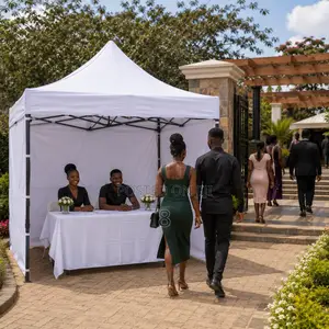 Outdoor Folding Gazebo Tent With Sidewalls
