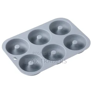 Nonstick 3D Donut Shape Silicon Baking Cake Tin