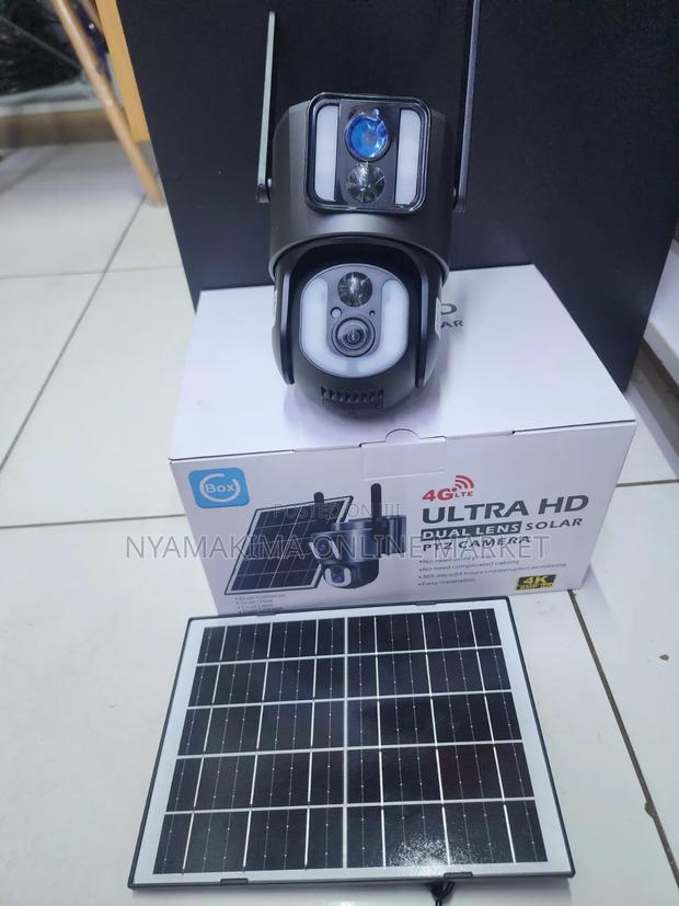 4g U Box Dual Lens Solar Camera 8mp