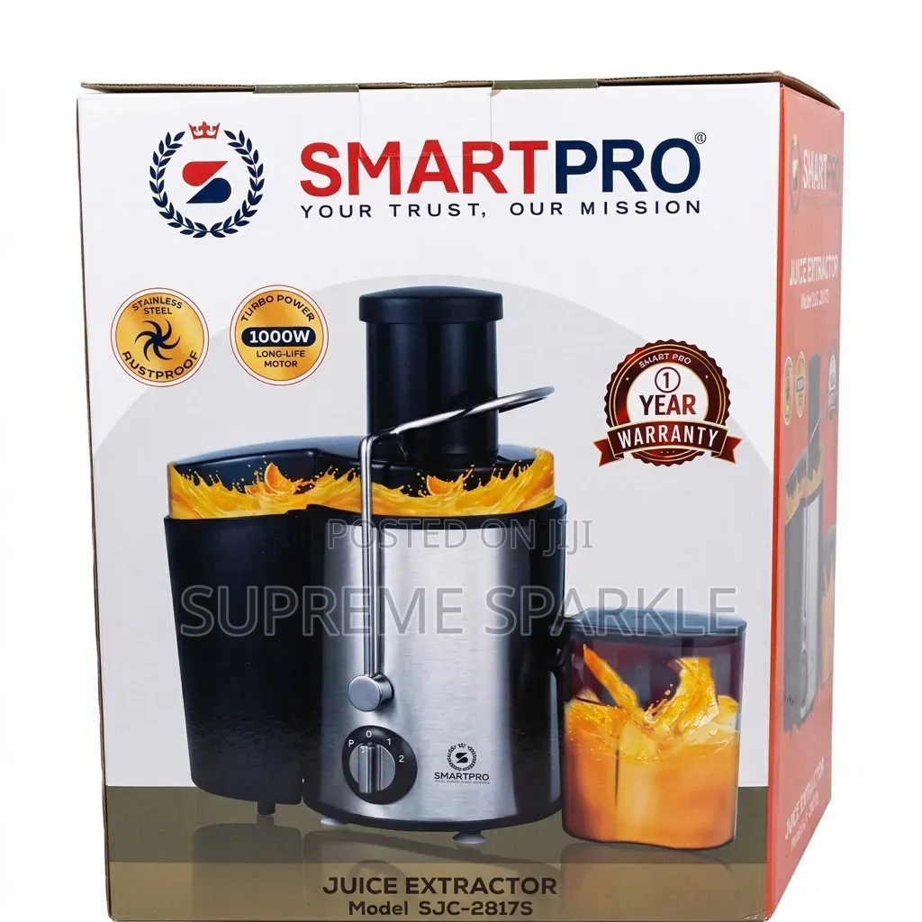 Juice Extractor SMARTPRO 1000W SJC-2817S Stainless Steel