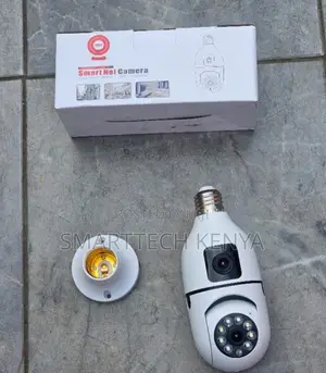 Dual Lens Camera Smart CCTV Bulb Camera Wireless Bulb