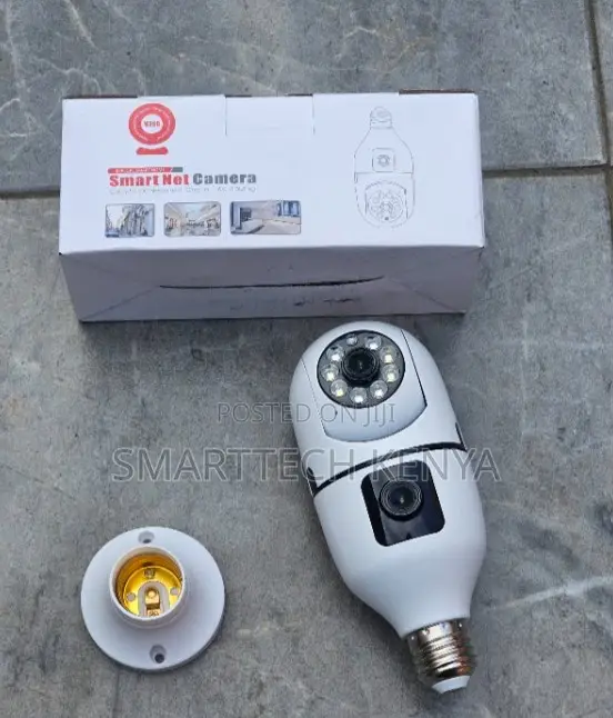 V380 Wireless CCTV Bulb PTZ Dual Camera