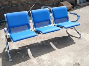 3-Seater Padded Public Waiting Bench