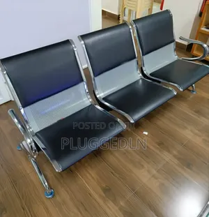 3-Seater Padded Public Waiting Bench