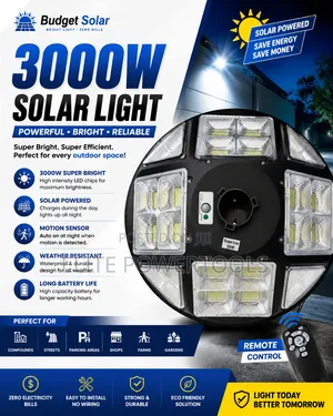 *3000Watts Budget Solar UFO 360 Solar Streetligh Super Wide