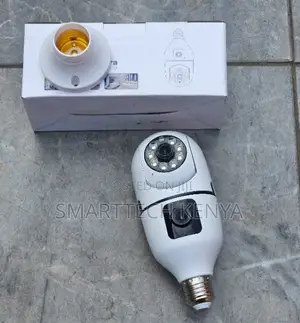 360 Degrees (PTZ) Home Security Dual Lens 1080p Wifi Bulb CCTV Camera