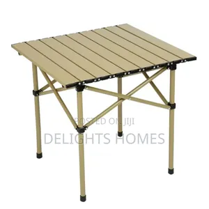 53x50x50cm Foldable Metallic Picnic Camping Table_pa