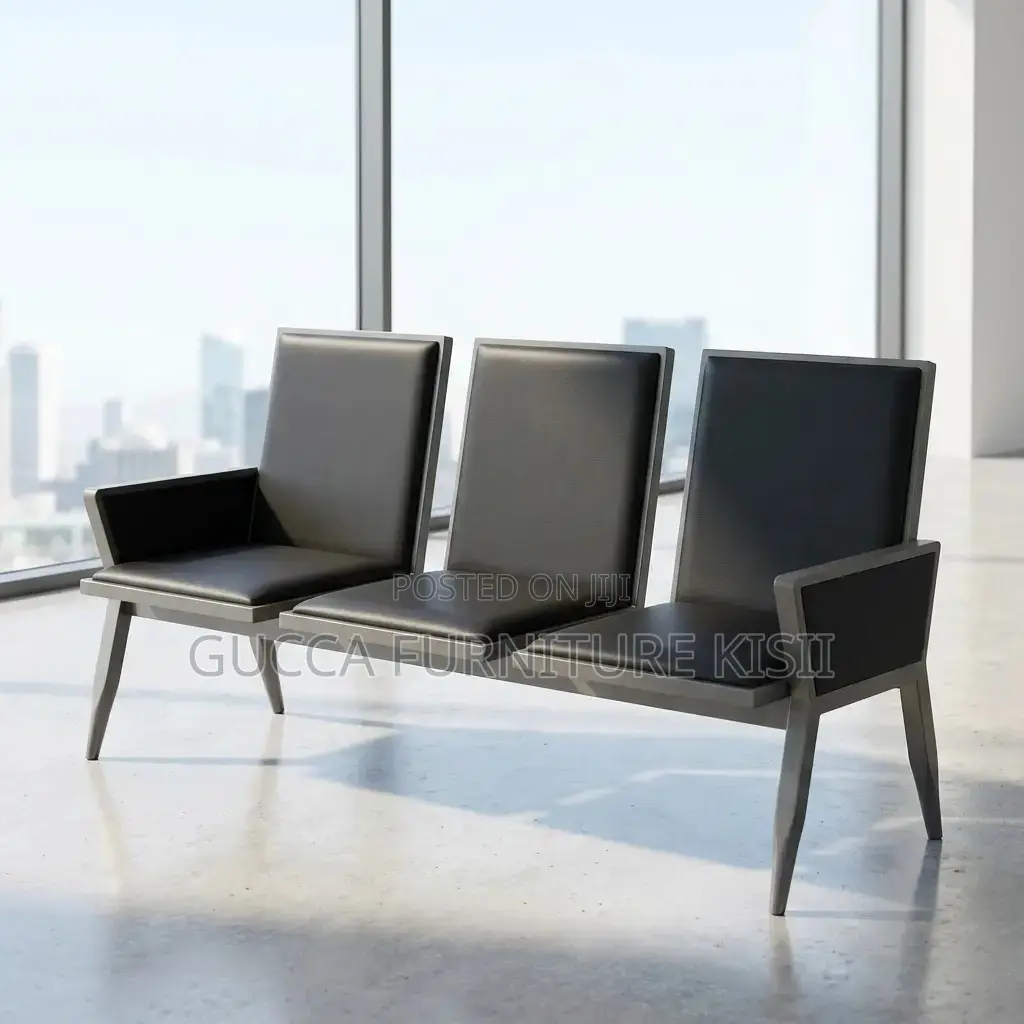 Reception Bench; 3-Seater Premium Office Waiting Bench