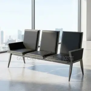 Reception Bench; 3-Seater Premium Office Waiting Bench