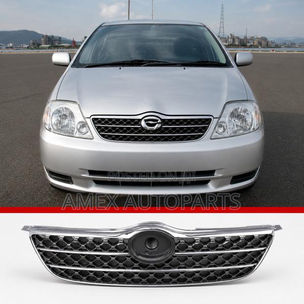 Front Grille Toyota Corolla Fielder Nze120 121 02 - 03 Model Chrome Pa
