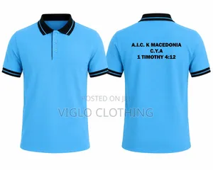 Branded Body Blue Collar Black Poloshirts