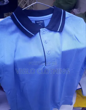 Branded Body Blue Collar Black Poloshirts