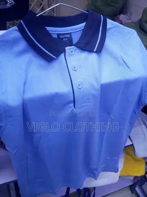 Branded Body Blue Collar Black Poloshirts