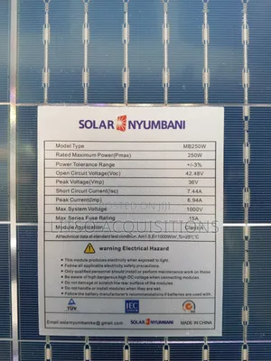 250W Solar Panel 36V Solar Nyumbani MB250W