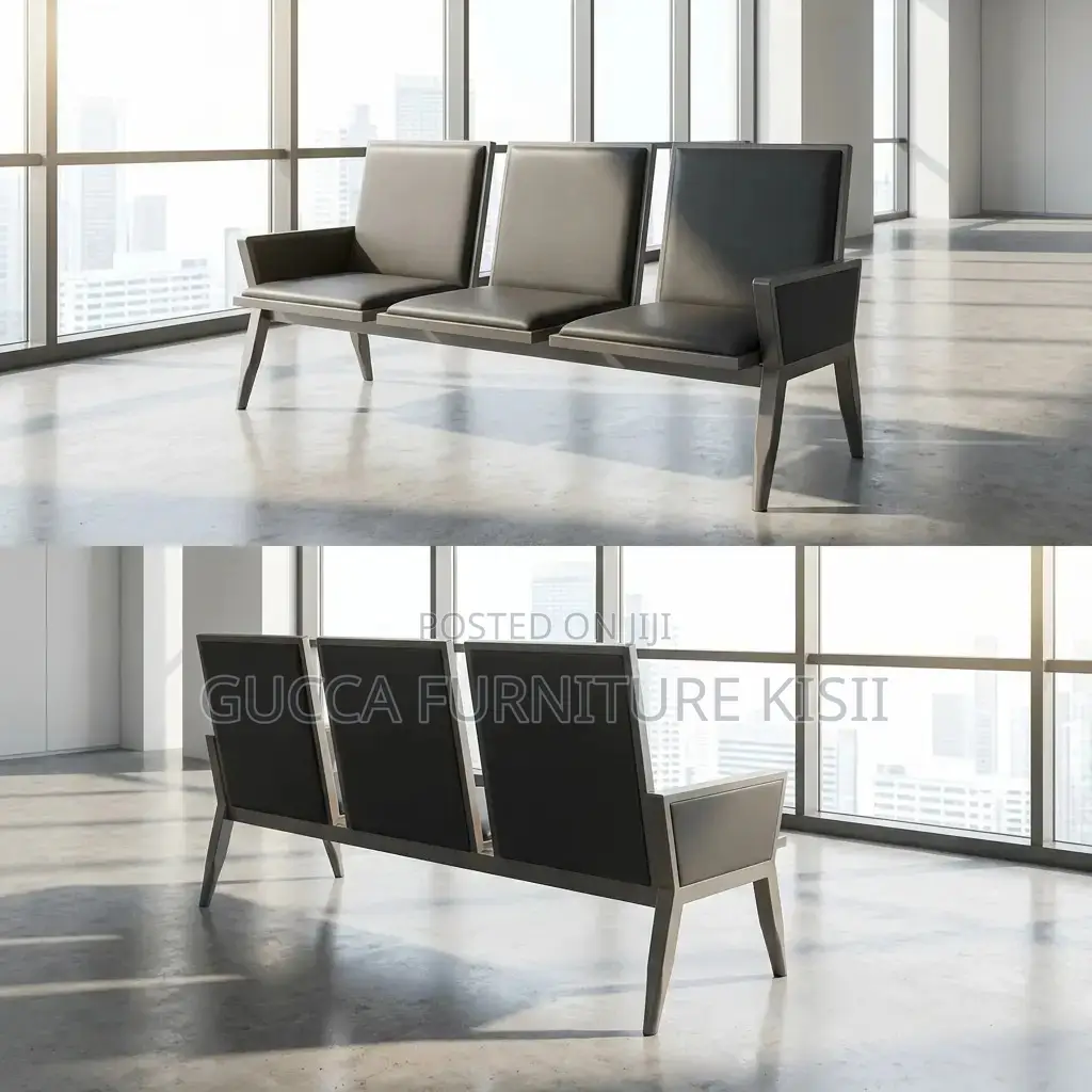 Reception Bench; 3-Seater Premium Office Waiting Bench