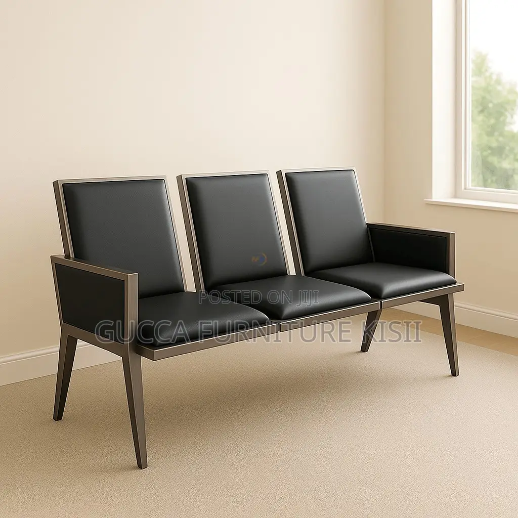 Reception Bench; 3-Seater Premium Office Waiting Bench