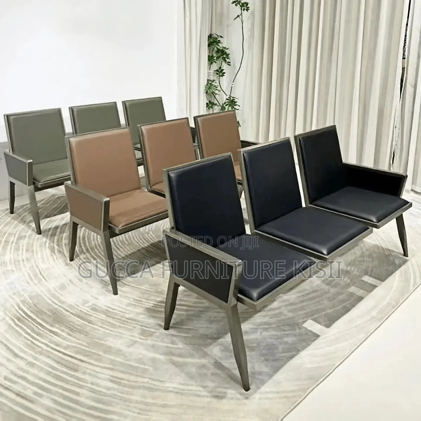 Reception Bench; 3-Seater Premium Office Waiting Bench