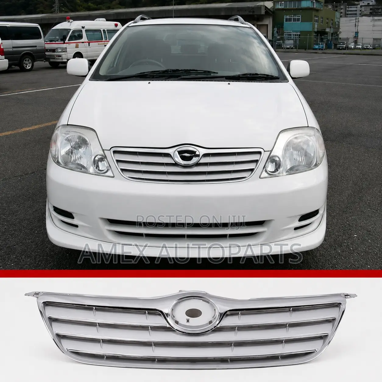 Grille Toyota Corolla Nze Fielder 2003 Onwards Chrome