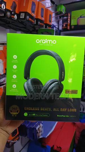Oraimo BoomPop Lite Headphones 65hrs Playtime