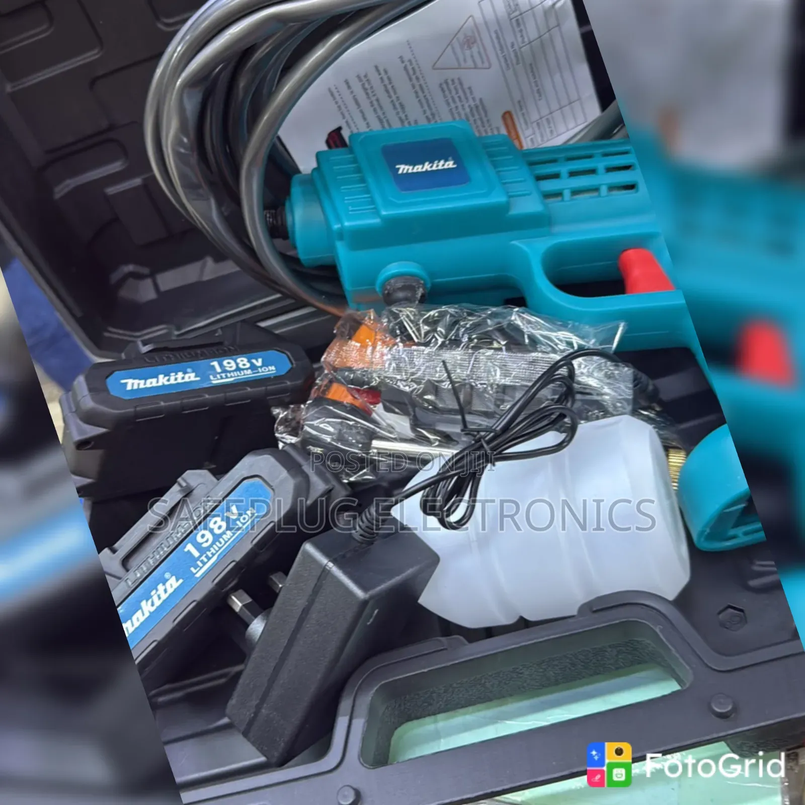 Portable 198V Car Washer – Cordless High-Pressure Cleaning Machine