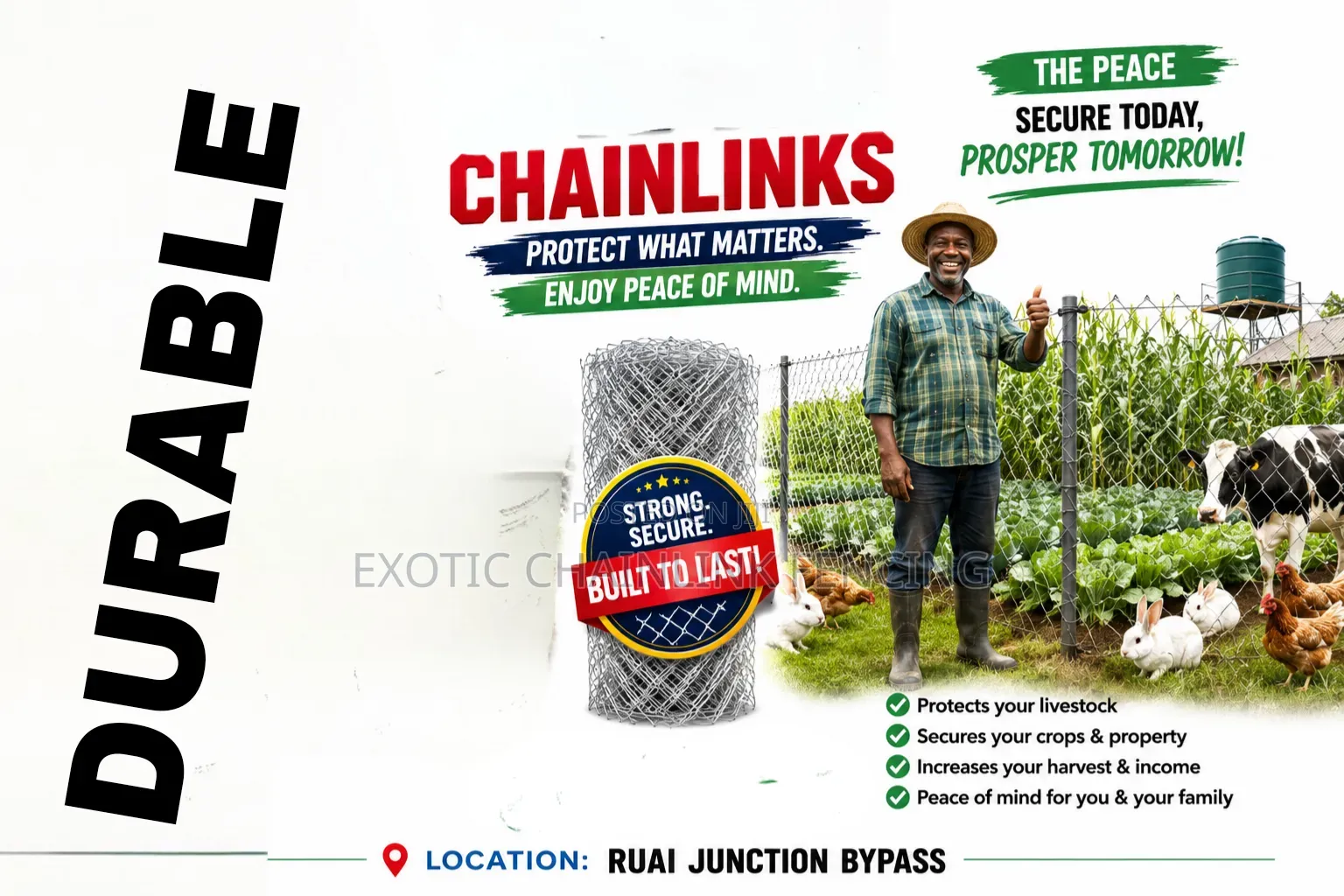 7ft Chainlink Gauge 12.5, 50x50mm